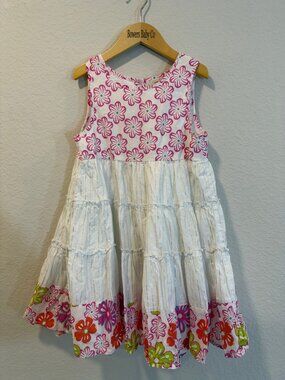 Peek Kids Floral Tiered Dress 8
